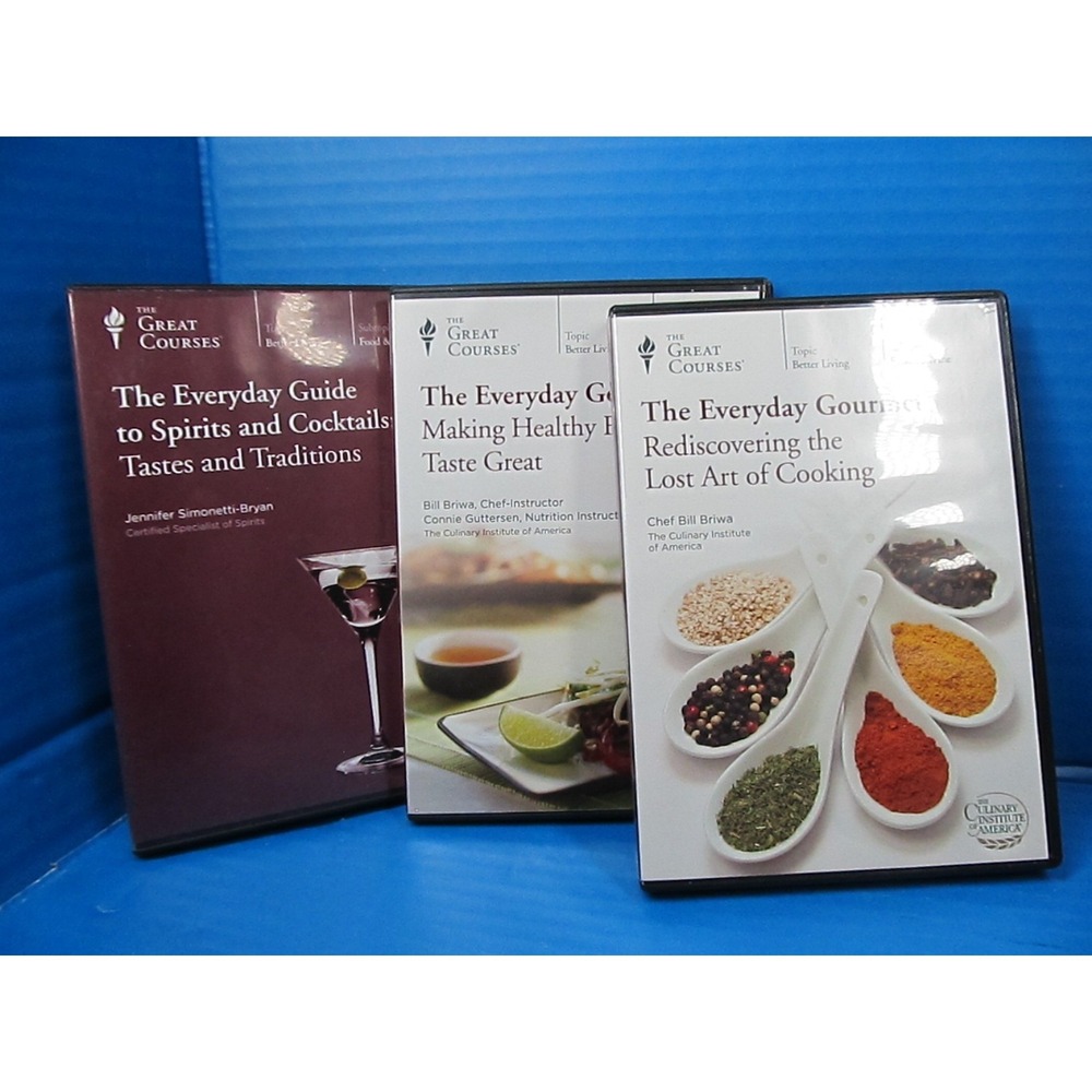 Great Courses Everyday Gourmet & Guide DVD Lot of 3